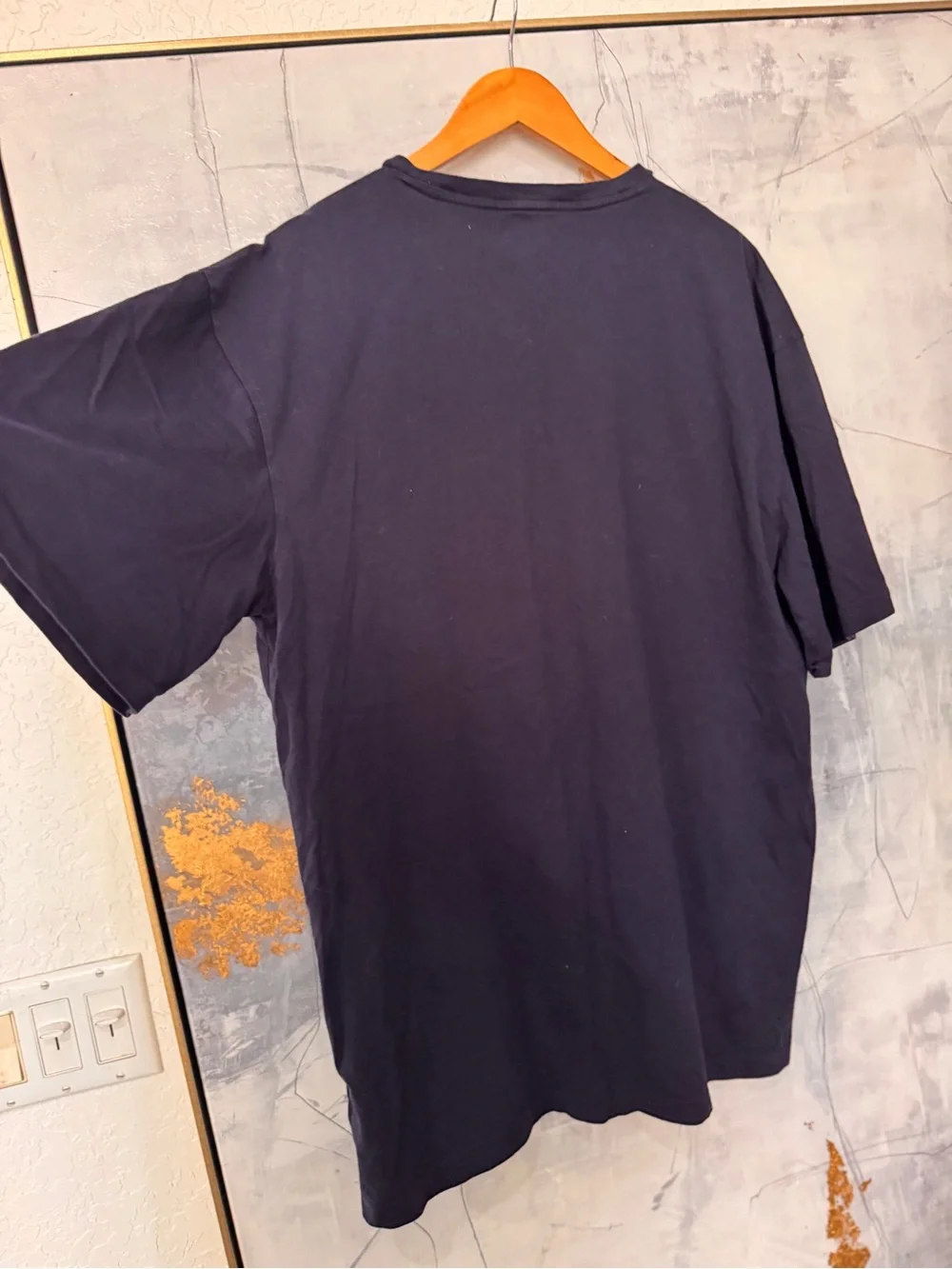 Polo by Ralph Lauren Navy V-Neck Tee with Red Pony Logo